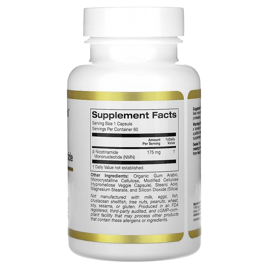 California Gold Nutrition  NMN  90gパウダー NMN（ニコチンアミドモノヌクレオチド）パウダー、90g（3.18オンス）